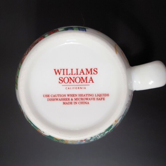NEW RARE Williams Sonoma Twas the Night Before Santa Claus Sleigh Mug 14 OZ - Picture 6 of 6